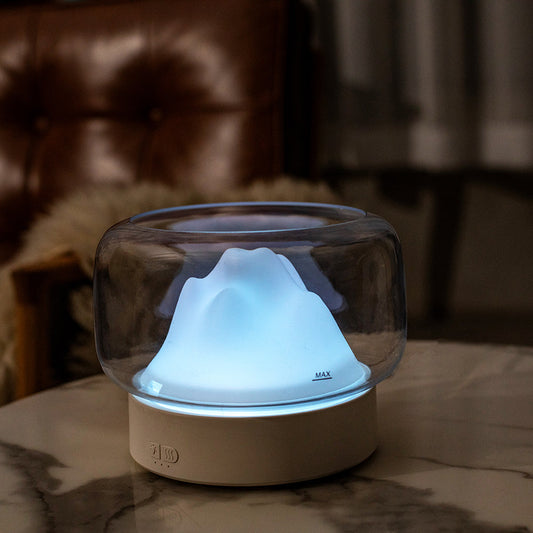 Royaleva Glint Luxe Scent Diffuser - Elegant Aroma Diffuser with Ambient LED Lighting - Iceberg / White