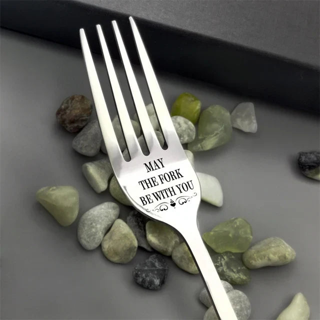 Royallure Engraved Love Fork - Unique Romantic Gift for Memorable Meals