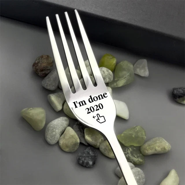 Royallure Engraved Love Fork - Unique Romantic Gift for Memorable Meals