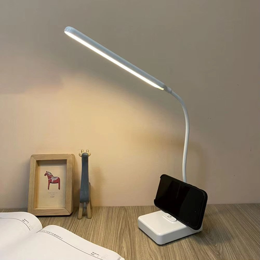 RoyaleGlow Goose Neck Desk Lamp - Adjustable Lighting with USB Rechargeable & Plug-In Options