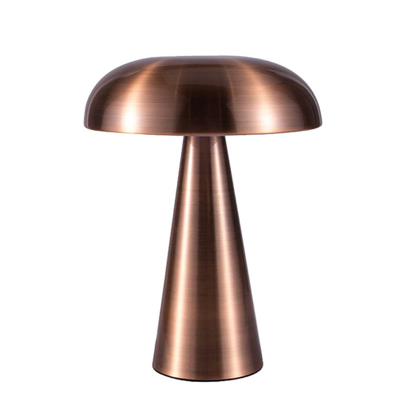 Royaleva Giro Portable Table Lamp - Rechargeable Cordless Mushroom LED Lamp - Copper