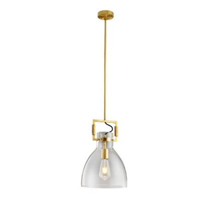 RoyaleGlow Vintage Gold Metal Edison Glass Pendant Light - Limited Edition