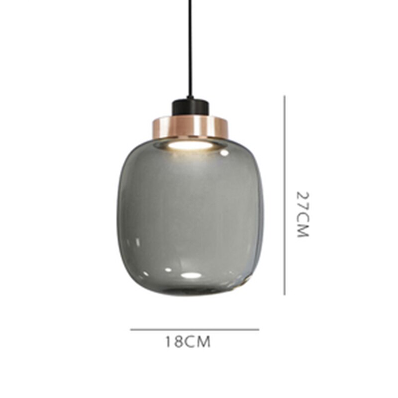 RoyaleGlow Elegant Hollow Glass Pendant Light - Modern Designer Flair - Cylinder