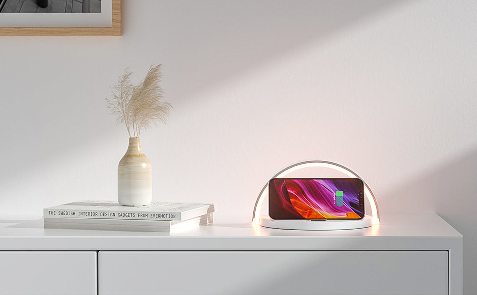 Royallure Premium Wireless Charger Table Lamp - 10W Fast Charging & Touch Control