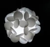 RoyaleGlow Modern DIY Puzzle Lamp Shade - Creative Ceiling Light Design - C-30white