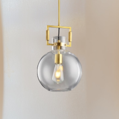 RoyaleGlow Vintage Gold Metal Edison Glass Pendant Light - Limited Edition