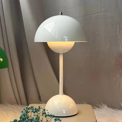 Cordless Mushroom Modern Table Lamp - Dimmable LED with 3 Color Modes