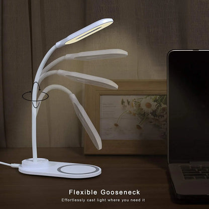 Wireless Fast-Charging Table Lamp - Fast Wireless Charger for iPhone & Samsung