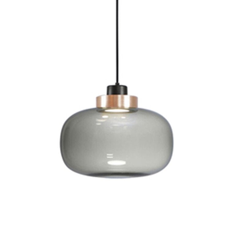 RoyaleGlow Elegant Hollow Glass Pendant Light - Modern Designer Flair - Tank