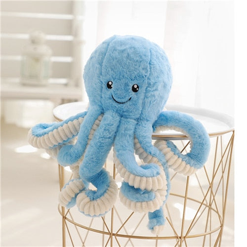 Children’s Cuddle Octopus Plush Toy – Soft & Huggable for All Ages - Small / Blue