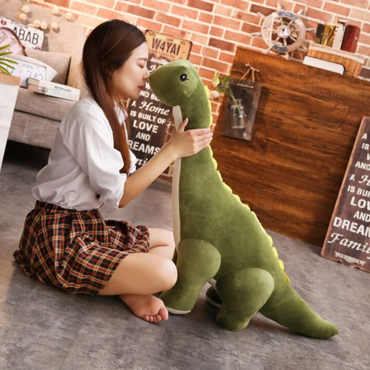 Royaleva Giant Cuddle Plush Diplodocus Dinosaur - Soft & Cozy Prehistoric Friend - Small / Green