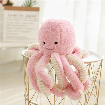 Children’s Cuddle Octopus Plush Toy – Soft & Huggable for All Ages - Small / Pink