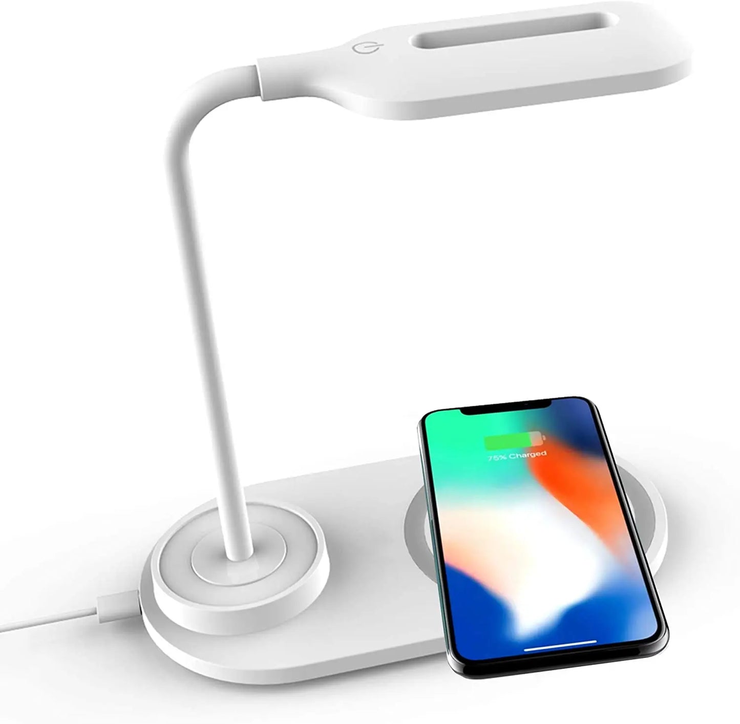 Wireless Fast-Charging Table Lamp - Fast Wireless Charger for iPhone & Samsung