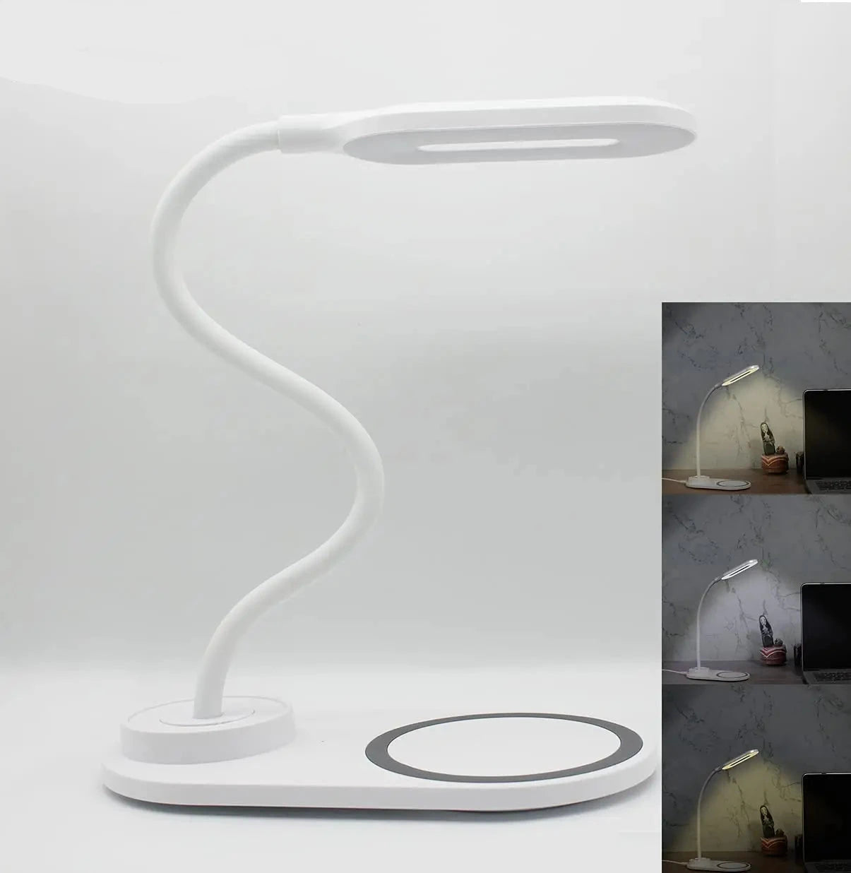 Wireless Fast-Charging Table Lamp - Fast Wireless Charger for iPhone & Samsung