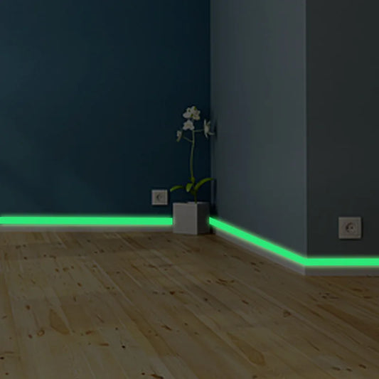 Royaleva Glow-in-the-Dark Wall Stickers - Luminous Baseboard & Stair Decoration - 400cm