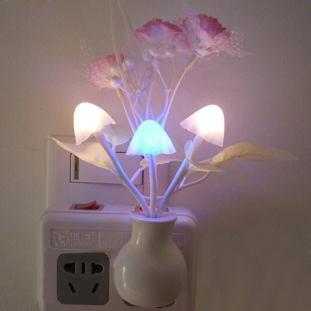 RoyaleGlow Mushroom Dream Light Lamp - 8 Color Changing LED Night Light