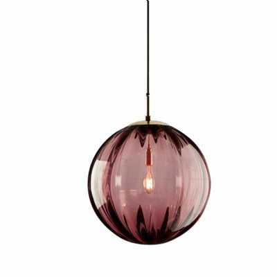 Royallure Glass Ball Colored Pendant Light - Unique Home Decor Fixture