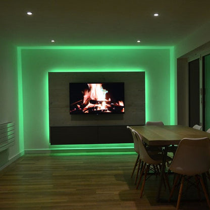 Vibrant RGB LED Strip Lights - Bluetooth Customizable Color-Changing Light Strip for Home Decor