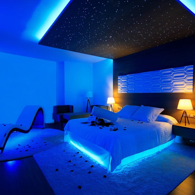 Vibrant RGB LED Strip Lights - Bluetooth Customizable Color-Changing Light Strip for Home Decor