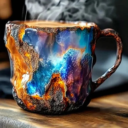 Royallure Elegant Crystal Agate Coffee Cup – Unique Handcrafted Mug for Luxury Sipping