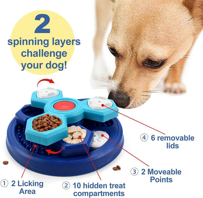 Furora Interactive Slow Feeder Bowl for Dogs - Healthy Eating, IQ Training, and Easy Clean Design