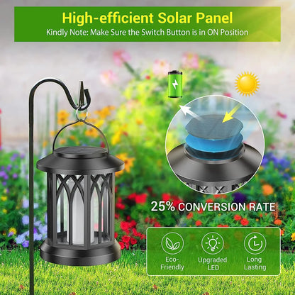 Solar Flame Lights, Waterproof LED Outdoor Lanterns for Garden, Yard, Christmas Decoration - Default Title