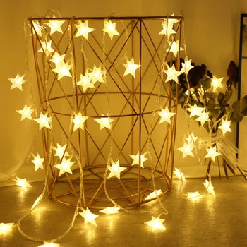 RoyaleGlow LED Fairy String Lights - Warm White Connectable Outdoor Garland - 4M x 1.5M