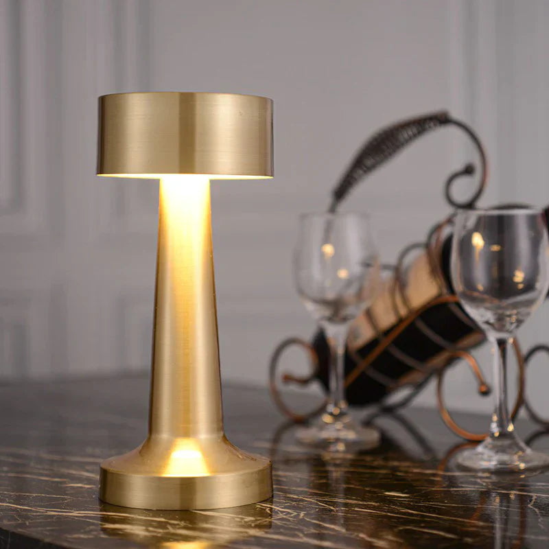 Dimmable Retro Bar Style Table Lamp - Elegant LED Night Light for Cozy Ambiance