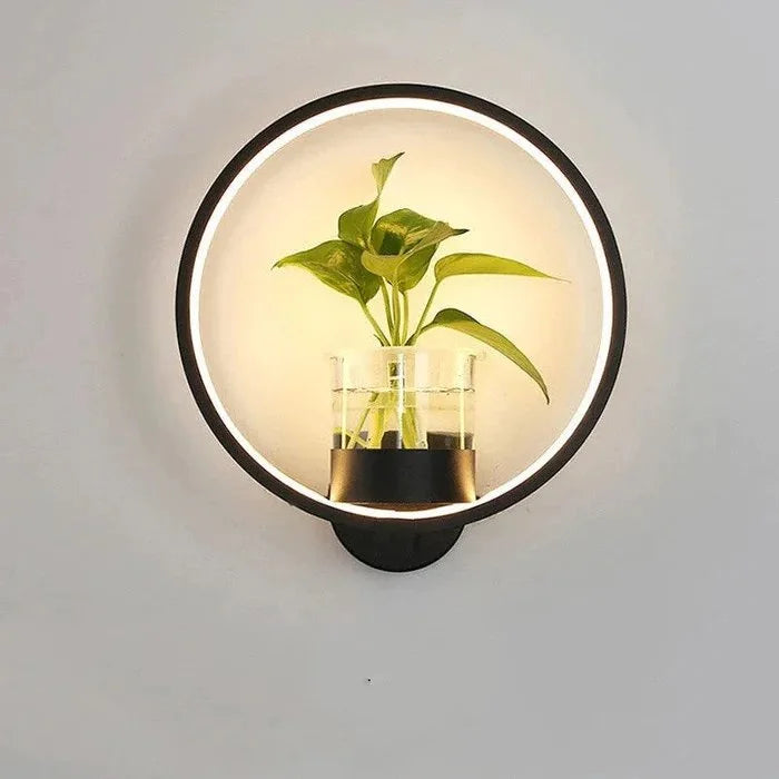 Lumora Plant Wall Lamp – Elegant Indoor Lighting with Built-In Plant Holder