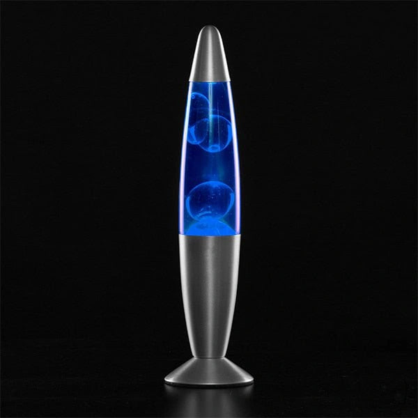 Royaleva LED Lava Lamp - Soothing Retro Mood Light in Blue, Green, or Red for Home Decor