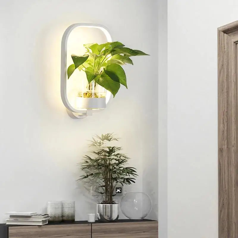 Lumora Plant Wall Lamp - Stylish Lighting with Natural Greenery