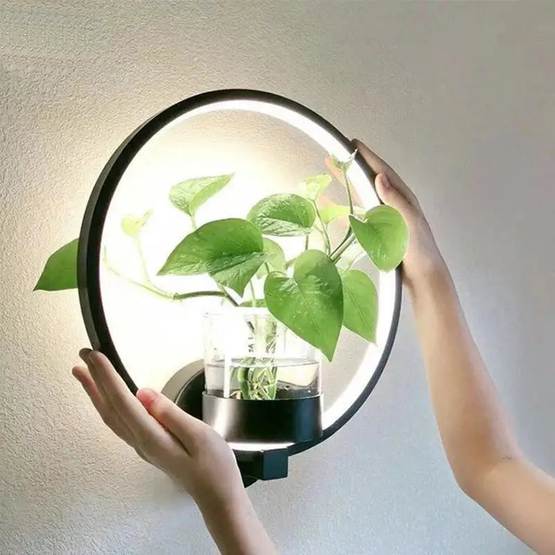 Lumora Plant Wall Lamp - Stylish Lighting with Natural Greenery