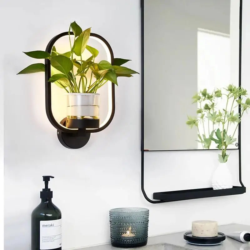 Lumora Plant Wall Lamp - Stylish Lighting with Natural Greenery