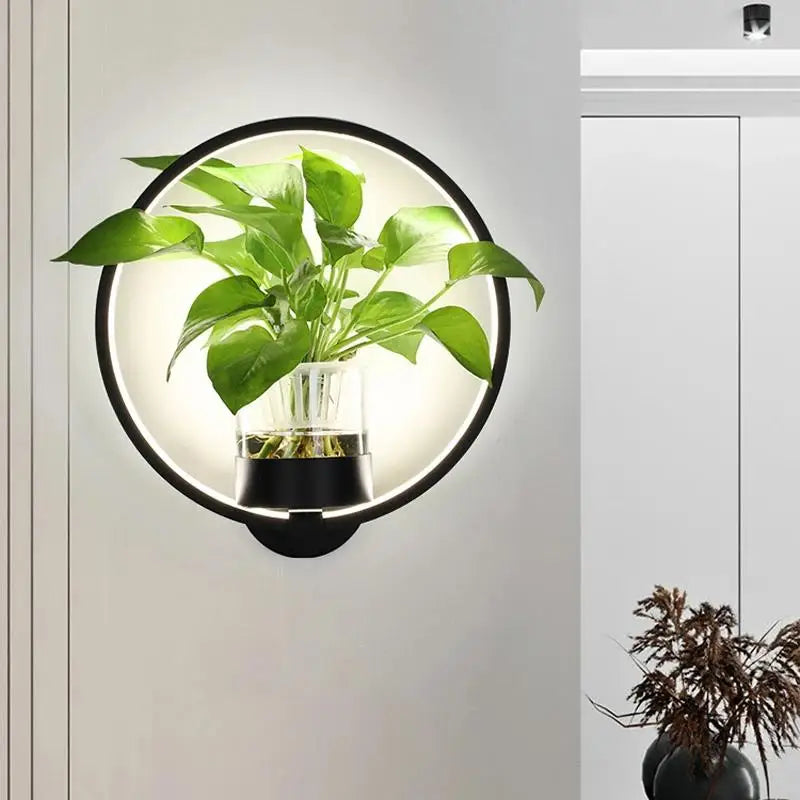 Lumora Plant Wall Lamp - Stylish Lighting with Natural Greenery