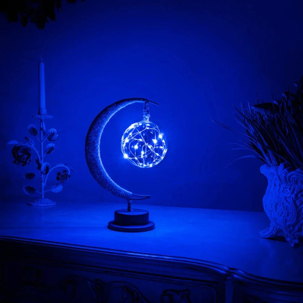 Royallure Enchanted Moon Wishing Lamp - USB & Battery, Magical Home Decor