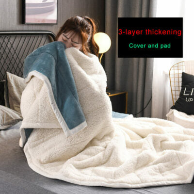 Royaleva Luxury Large Fur Blanket - Double-Sided Plush Comfort for Bed & Sofa - Smokey Gray / 48"x80"