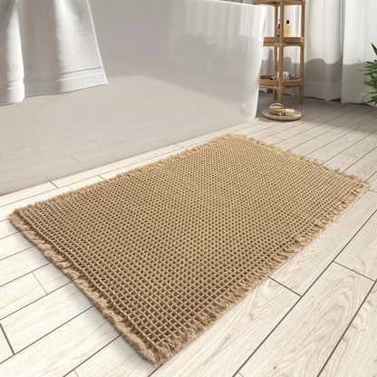 Rayvia Ultra-Absorbent Boho Bath Mat for Safety