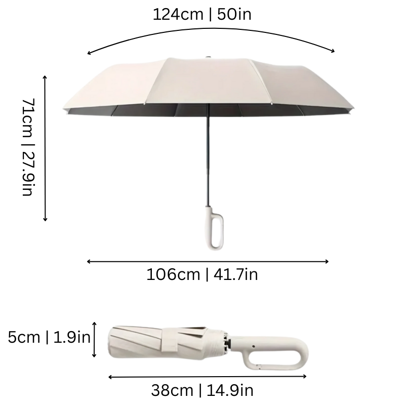 Rayvia Automatic Umbrella with Quick Hook Design