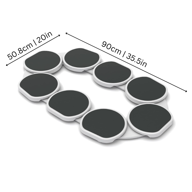 Rayvia Expandable Rotating Serving Tray Set for Easy Dining