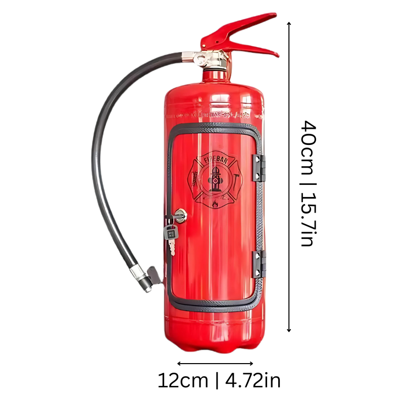 Rayvia Handcrafted Mini Bar From Real Fire Extinguisher