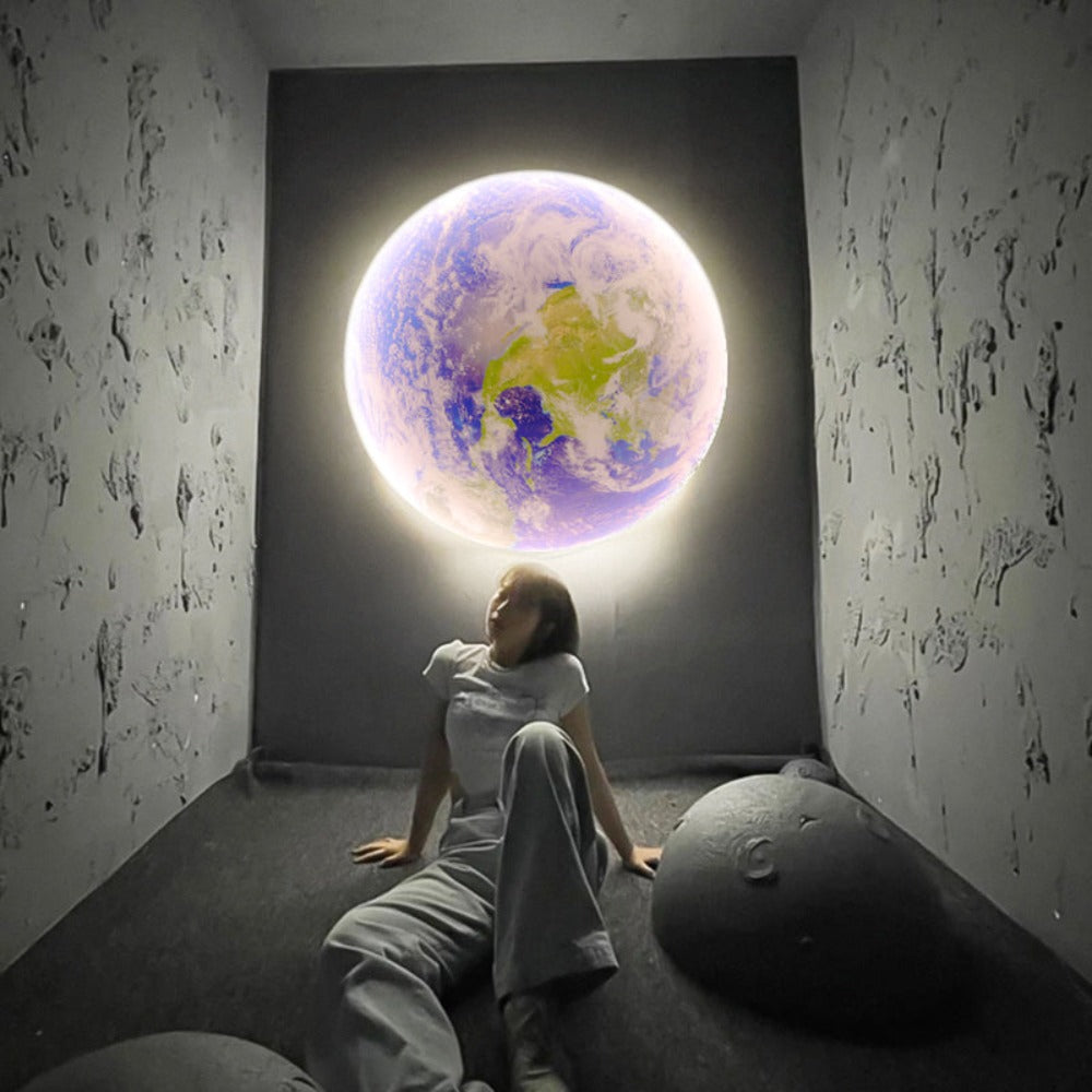 Royallure 3D LED Moon & Earth Ceiling or Wall Lamp