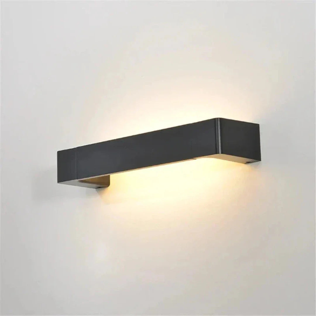 Rayvia MetroShine LED Wall Light - Modern Outdoor Lighting, Energy-Efficient - Black / Warm White