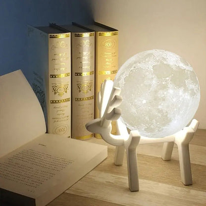 Lumora Moon Ultrasonic Air Humidifier Lamp - LED Ambient Light & Aroma Diffuser Combo