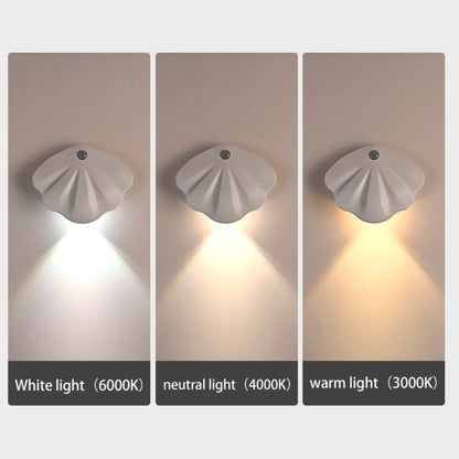 Shell Motion Light - Smart Sensor LED Night Light for Home Safety and Convenience