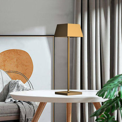 Minimalist cordless LED table lamp with touch control