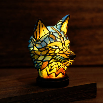 Royaleva WildCraft Animal Light Sculptures – Stained Glass LED Art Lamp