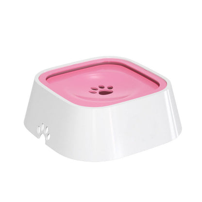 Pawellure No-Mess Slow-Drink Pet Water Bowl with Anti-Spill Design - Keeps Pets Dry & Floors Clean