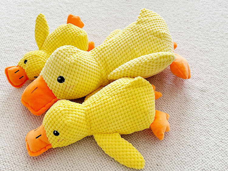 Furora Quack-Quack Calming Duck Dog Toy - Durable, Interactive Plush for All Breeds