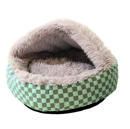 Furora Cozy Cave Bed for Cats & Small Dogs - Plush Anxiety Relief Sanctuary