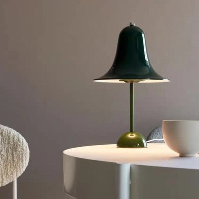 Luxora Jarass Touch-Dimmable Bell-Shape Table Lamp - Green